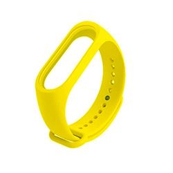 Armband voor Xiaomi Mi Smart Band 4 / Mi Band 3, kleurrijke reservearmband van siliconen, voor Xiaomi Mi Band 4 / Mi Band 3, geel