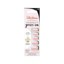 Sally Hansen - Uñas postizas para salón con efectos perfectos prensas, 101 SWOOP THERE IT IS, no daña tus uñas naturales, manicura rápida y fácil, resultado profesional, cápsulas reutilizables.