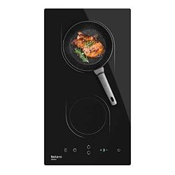 Cecotec Piastra a induzione 2 fuochi Bolero Squad I 2000 Potenza ottima 3500 W, 9 livelli di potenza, controllo tattile, timer per zona, rilevatore di padelle, Kidlock
