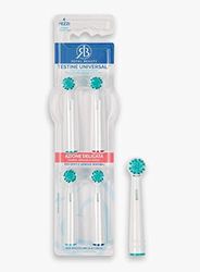 Royal Beauty Têtes de rechange universelles, action délicate, 1 lot de 4 têtes