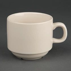 Apilables taza de té Olympia U106, 222 ml, Olympia Marfil (paquete de 12)