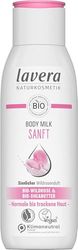lavera Body Lotion Gentle - Body Milk with Organic Wild Rose & Organic Shea Butter - Vegan - Body Milk for Normal to Dry Skin - PETA Certified - Biodegradable - Natural Cosmetics (1 x 200 ml)