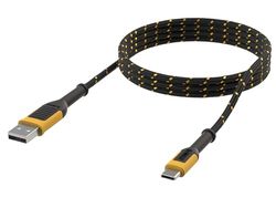 Dewalt USB A to USB C Reinforced Charging Cable 1.8 meters (6ft) Reinforced Kevlar® (withstands repeated bending and flexing) For Extra Long Life Span