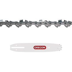 Oregon Chaîne et Guide pour Tronçonneuse sur perche - Chaîne 3/8" Low Profile, 0.50 pouces (1.3mm), 40 maillons avec Guide A041 de 25cm, compatible avec Ryobi, Bosch, Dolmar, Husqvarna, et autres
