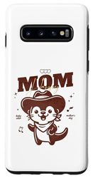 Carcasa para Galaxy S10 Feliz día de la madre bebé divertido vaquero nutria para mamá