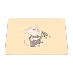 Bonamaison, Rectangle Pop Art Digital Printed Mouse Pad, Non-Slip Base, for Office and Home, Size: 22 x 18 cm