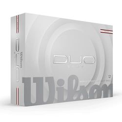 Wilson Palline da golf Duo Soft, Bianco/Rosso