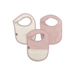 DOMIVA - SET X3 MOUSSELINE slabbetjes 6-12 MAANDEN OUD ROZE KATOENGAS