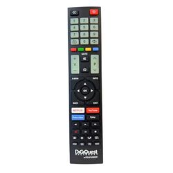 Digiquest Afstandsbediening compatibel met TV van het merk Telefoon, VESTEL en BEKO. Fluorescerende toetsen en speciale streaming-platforms. Reeds geconfigureerd en klaar voor gebruik