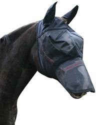 Kerbl 321273 Masque de protection anti-insectes avec protection des oreilles et du chanfrein pour poney