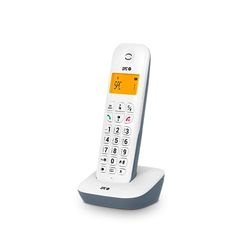 SPC Air – Téléphone Fixe sans Fil avec écran éclairé, identifiant d'appelant, répertoire de 20 Contacts, Mode Mute, 5 mélodies Disponibles, compatibilité Gap et Mode ECO - Blanc