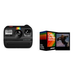 Polaroid Go Generation 2 Black & 6211 Pellicola a colori per Go - confezione doppia - cornice nera, 16 pellicole (l'imballaggio può variare)