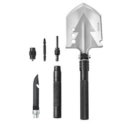 VEVOR Pelle de Survie Pliante, Pelle de Camping multifonctionnelle 8 en 1, Pelle Tactique compacte Portable de qualité Militaire, pour Tout-Terrain, Camping, randonnée, extérieur, Survie, Urgence