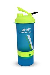 Nivia Dominator Shaker for Men & Women (Blue, Capacity - 650 ml) | Material - Plastic | For Sports | Cycling | Gym | Running | Training | Water Bottles | Gym Water Bottles | Kids Water Bottles