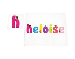 Little helper deken met Coaster illustratieve stijl bont met de naam meisjesnaam Heloise