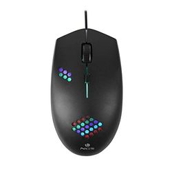 NGS GMX-120 Mouse Gaming con Cavo USB, Mouse Ottico 800/1200dpi con Luci LED a 7 Colori