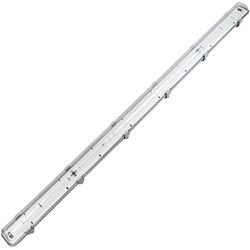 BeMatik waterdicht scherm voor LED buis 1 x 1500 mm met aansluiting op een einde IP65 T8 G13 (NP43), Transparant