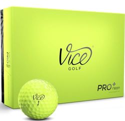 Vice Golf Vice Pro Plus Bolas de golfe Lime bolas, unissexo, verde lima, One Dozen