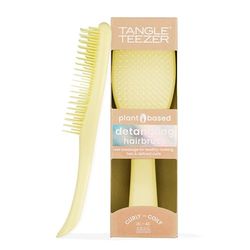 Tangle Teezer a Base Vegetale Ultimate Detangler - Base Vegetale - Spazzola Anti Rottura e Sciogli Nodi Setole a doppio livello - Adatta a tutti i tipi di capelli, Giallo (Curly to Coily)