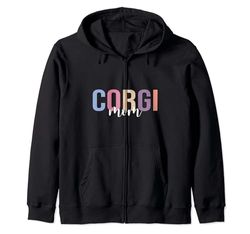 Corgi Mom, amante de los perros Sudadera con Capucha