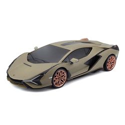 Bauer Spielwaren Tech R/C Lamborghini Sian FKP37 - Auto radiocomandata in scala 1:24, 2,4 GHz, con impugnatura a pistola, dai 5 anni in su, 20 cm, verde (582338)