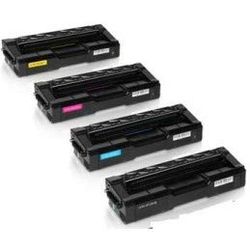 Toner SP C250 Nero Compatibile per Ricoh Aficio SPC250DN, C260, C261 407543, Capacità: 2.000 Pagine