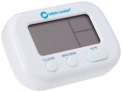 Bébé Confort Termometer hygrometer, mätning av temperatur och luftfuktighet, lämplig från födseln, 1 styck