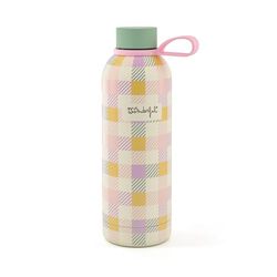Mr. Wonderful Mr.Wonderful-Botella térmica-Cuadros de colores, multicolor (2506010268W0UN)