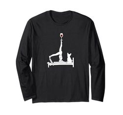Pilates vino Reformer Pilates con Bulldog francese Maglia a Manica