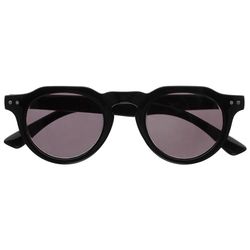 OPULIZE RIO - Occhiali da Lettura con Lente da Sole - Montatura Bordo Superiore Piatto - Protezione UV400 - Nero - Uomo Donna - Cerniere a Molla - S53-1- +3.50