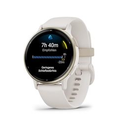 Garmin vívoactive 5, AMOLED GPS Smartwatch, All-Day Health Monitoring, Advanced Fitness Features, Personalised Sleep Coaching, Music and up to 11 Days Battery Life, Ivory(Renewed)