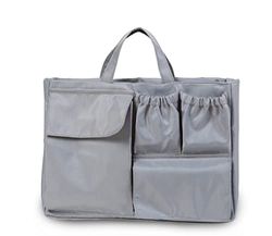 CHILDHOME, Organizer voor tassen, meerdere compartimenten, compatibel met Mummy Bag, Grijs