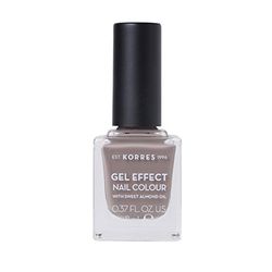 KORRES Natural Gel Effect Nail Colour, Stone Grey 11 ml, Vegan