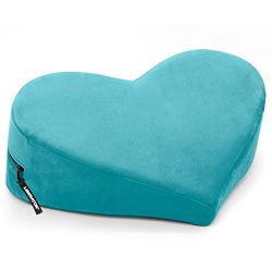Liberator Heart Wedge Sensual Positioning Pillow - Microvelvet, Blue 14088