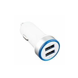 Adapter - auto-adapter met sigarettenaansteker, dubbele USB-aansluiting, ideaal voor het gelijktijdig opladen van apparaten, compact en eenvoudig te bedienen