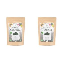 Alimento Biologico in Polvere - Clorella Polvere - 200 gr - Superfood funzionale disintossicante e nutriente (Confezione da 2)