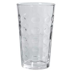 DRW Set di 6 bicchieri in vetro da 350 ml trasparenti. Misure: 350 ml