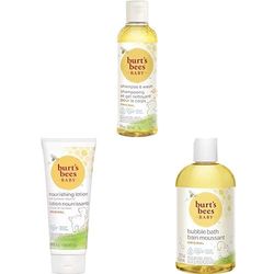 Bundle of Burt’s Bees Baby Shampoo & Body Wash, 236ml + Burt's Bees Baby Lotion,170 g + Burt’s Bees Baby Bubble Bath & Body Wash, 354.8ml