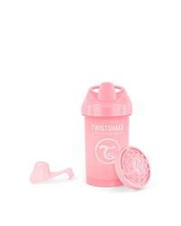 Twistshake Crawler Cup Kinderen Drinkbeker met Lekvrije Hard Drinksnavel 300ml, Trainingsbeker met Vruchtenmenger, 8 Maanden+, BPA Vrij, Pastel Pink