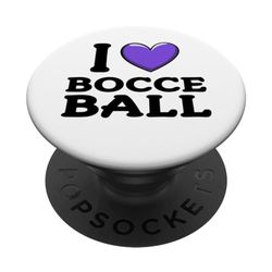 Me encanta la pelota de bochas PopSockets PopGrip Intercambiable