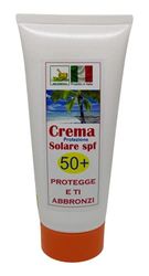 Smcosmetica Crema Solare Naturale, 100Ml - Protezione Spf 50+ Viso E Corpo - Idratante E Nutriente - Adatta Anche Per Pelli Sensibili E Delicate - 100 ml