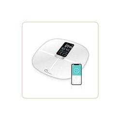 LITTLE BALANCE 8464 Cardio 4 Classic Connected Body Fat Meter, Tempered Glass, White