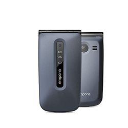 emporia ACTIVEglam | mobiele telefoon voor senioren, 4G VoLTE| klapmobiele telefoon zonder abonnement | mobiele telefoon met noodoproepknop | 2,2 inch display | blauw