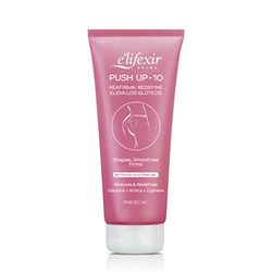 Elifexir Push-Up 10 - Crème Raffermissante Fesses, Absorption Rapide | Rehausse et Redéfinit | Minceur Cuisses | Tonifie, Amincissante, Anti-vergetures | Hydratante et Volumisante. 200 ml