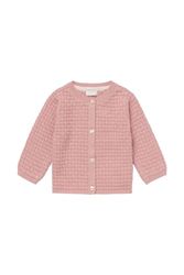 Noppies Baby Luxora-Cardigan a Maniche Lunghe da Ragazza Maglione, Misty Rose-P482, 68 cm Bimba