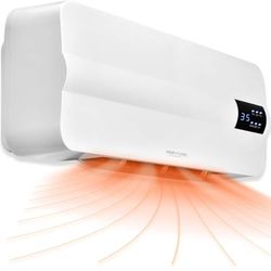 Proficare, Chauffage Mural en Céramique PC-HL3116 Blanc, 2000W, pour Pièces jusqu'à 60 m², Télécommande, Réglage Numérique 18-45°C, Fonction Oscillation, Sécurité Surchauffe, Installation Flexible