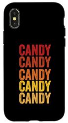 Coque pour iPhone X/XS Définition des bonbons, bonbons