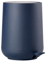 ZONE DENMARK - Poubelle Salle de Bain Nova - 3L - Design Scandinave - Plastique ABS Doux Au Toucher - Poubelle Cuisine Élégante H23cm D20,5cm - Bleu Roi