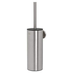 Tiger Noon Toilet Brush and Holder, Stainless Steel Brushed, 8.9 x 38.2 x 11 cm