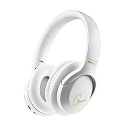 NGS ARTICA GREED WHITE - Supra-aurale Draadloze Hoofdtelefoon, Compatibel met Bluetooth Technologie, Lichtgewicht en Opvouwbaar, Ingebouwde Microfoon, 40u Batterijduur, Wit Kleur